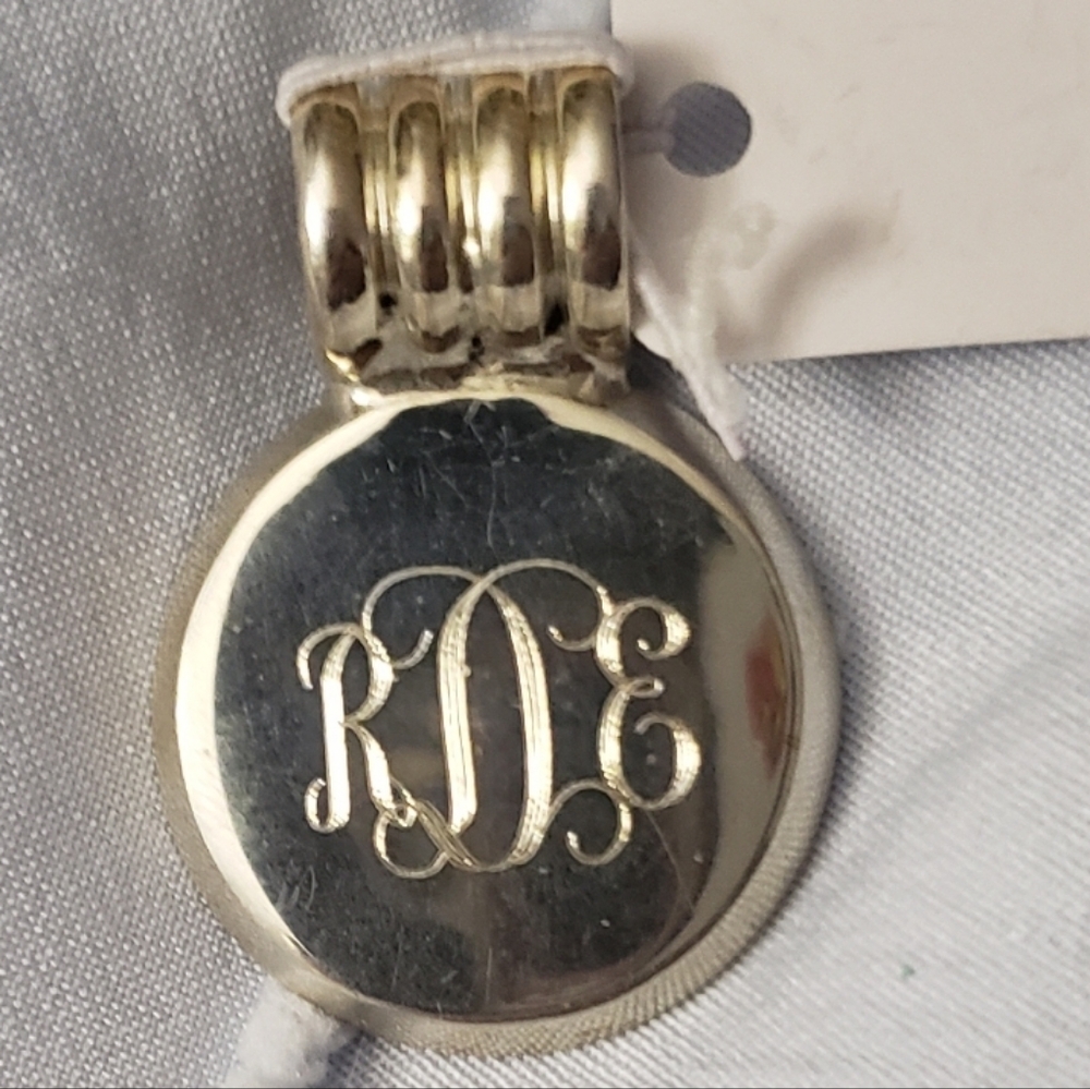 Silver Monogram Pendant